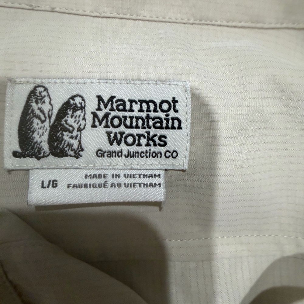 Marmot aerobora long sleeve in sandbar size large - Picture 2 of 4